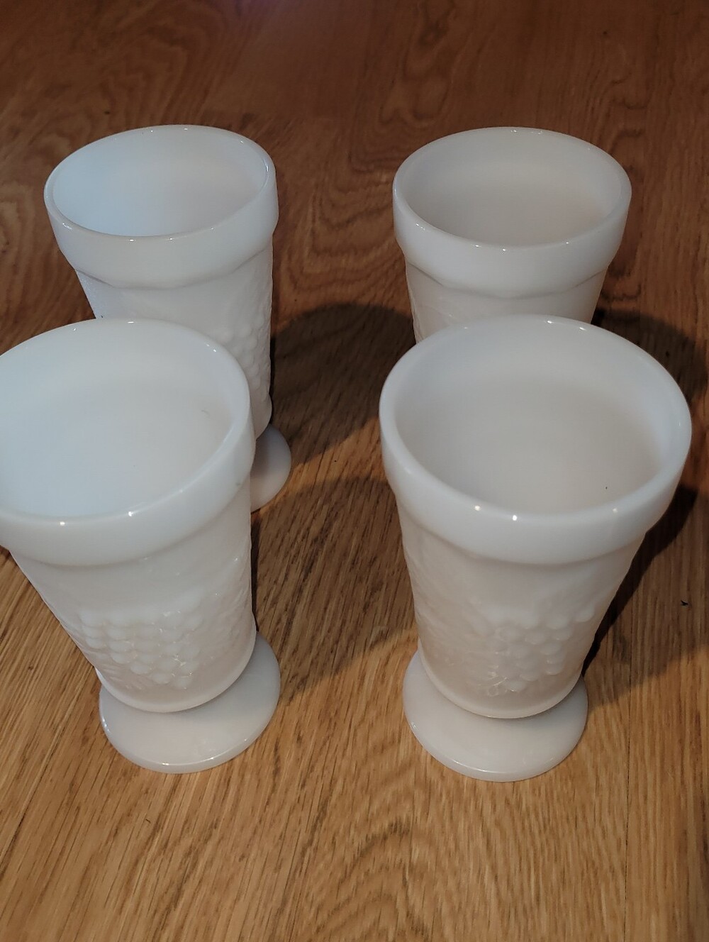 Vintage Milk Glass Goblets